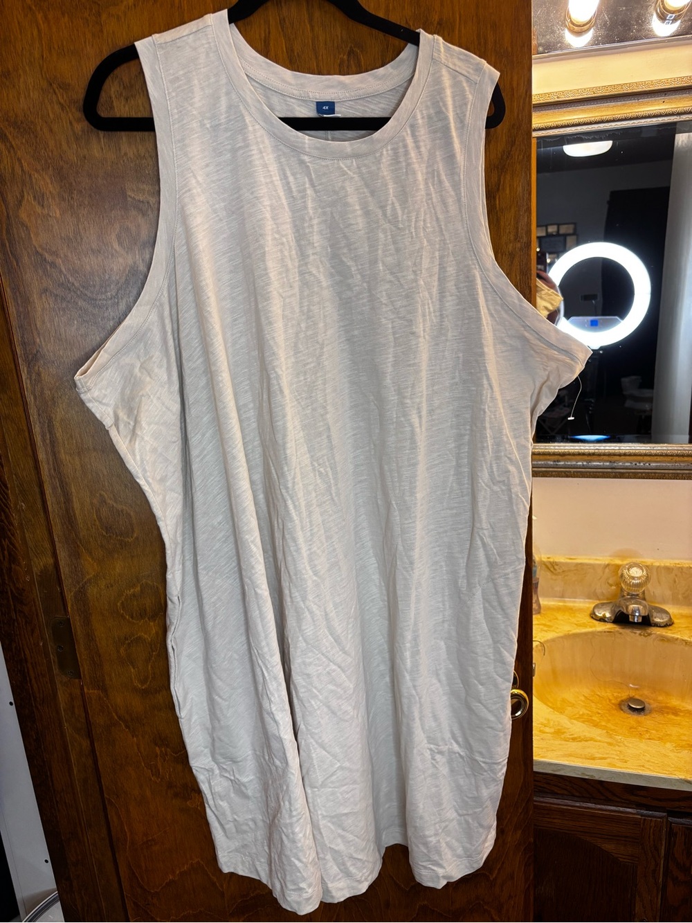 Old Navy Brand New Sleeveless Long Tank Dress in Light Cream